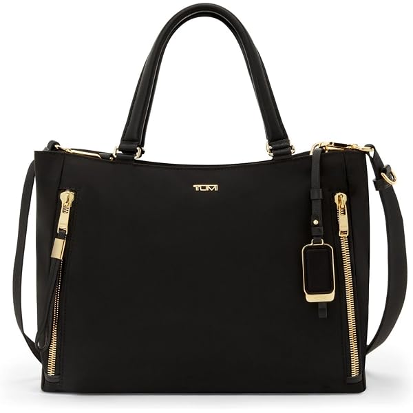 Amazon | Tumi レディース カム ラージ トート ブラック/ゴールド ワン